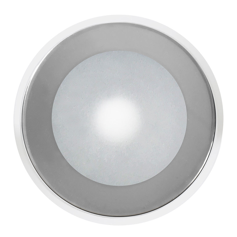 ShadowCaster DLX Series Down Light  White Housing  RGB  Chrome Bezel  SCMDLXCCCHRWH Main image