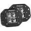 RIGID Industries DSeries PRO Flood Flush Mount Black Light  Pair 212113