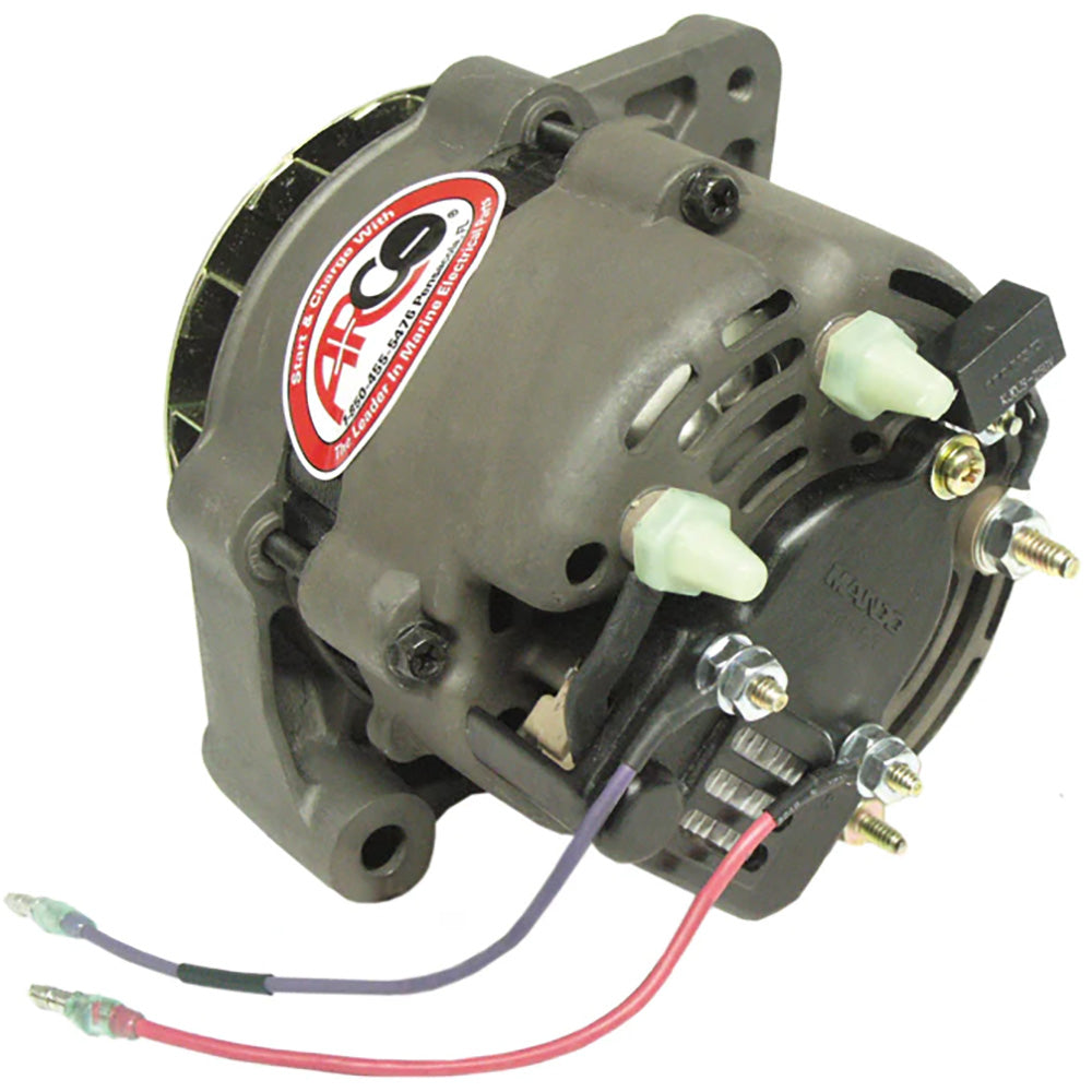 ARCO Marine Premium Replacement Alternator wSingle Groove Pulley  12V 55A 60050 Main image