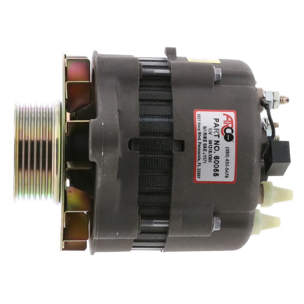 ARCO Marine Premium Replacement Alternator w/Multi-Groove Pulley - 12V 55A [60055] Secondary image