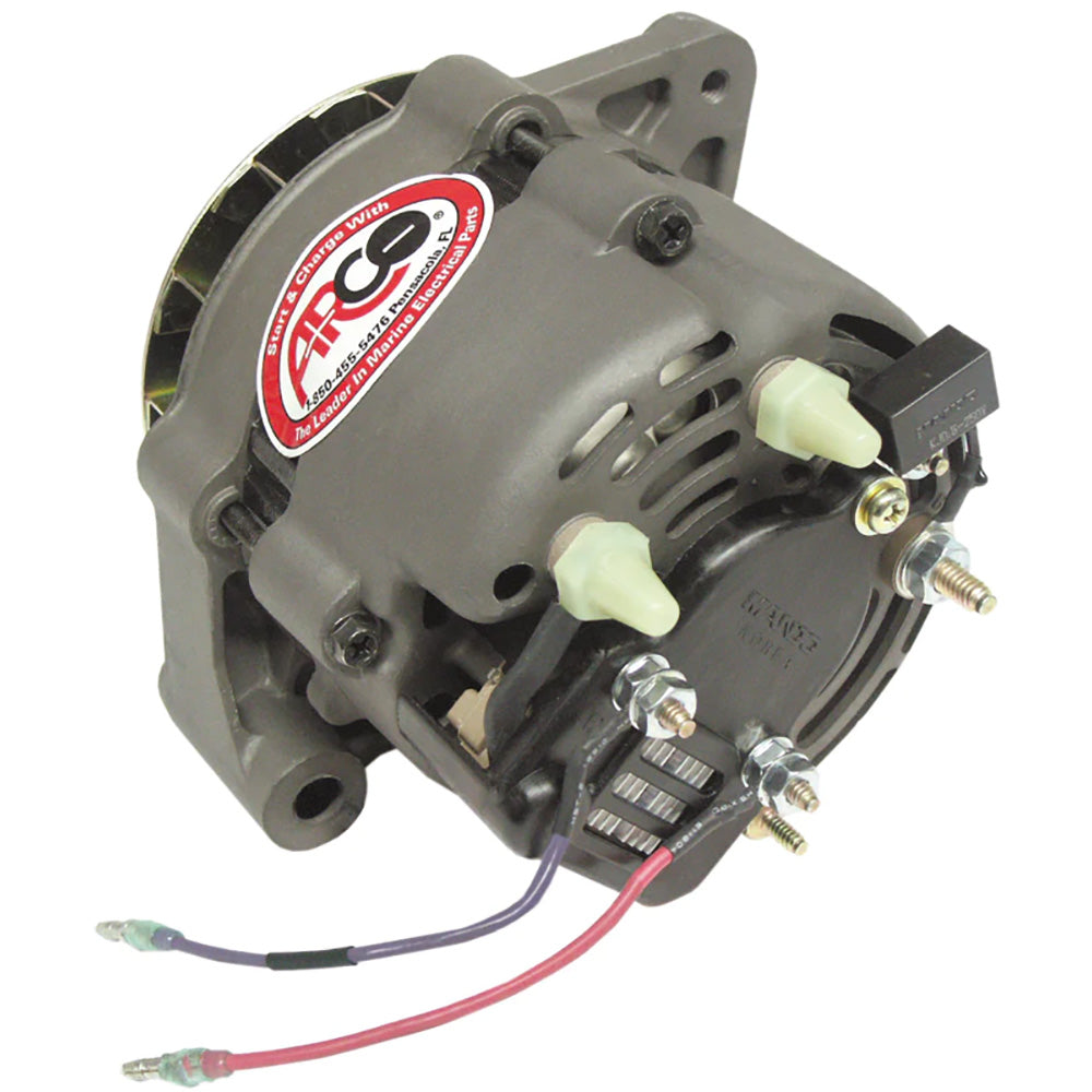 ARCO Marine Premium Replacement Alternator wMultiGroove Pulley  12V 55A 60055 Main image
