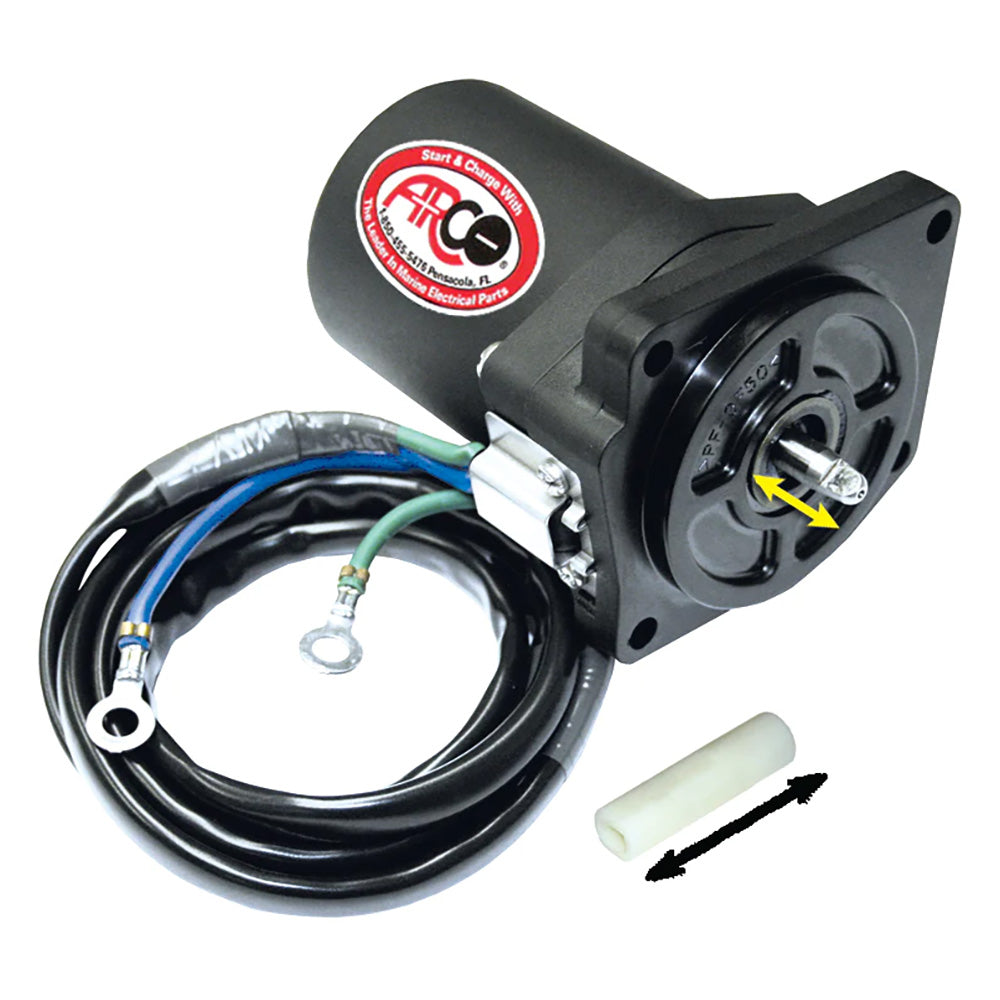 ARCO Marine Replacement Outboard Tilt Trim Motor  Yamaha4 Bolt 58 Flat Blade Shaft 6258 Main image