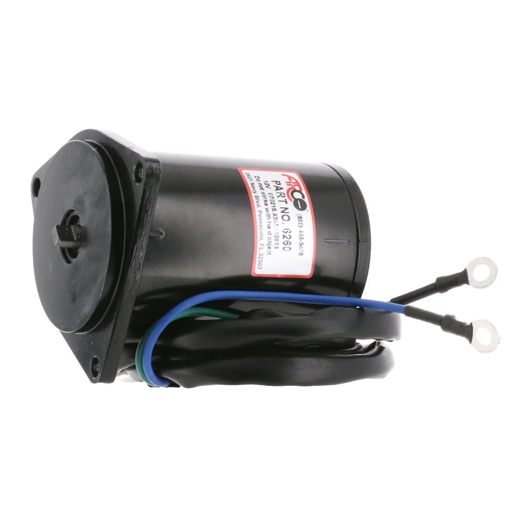 ARCO Marine Replacement Outboard Tilt Trim Motor - Yamaha, 2-Wire, 3 Bolt, Flat Blade Shaft [6260] Secondary image