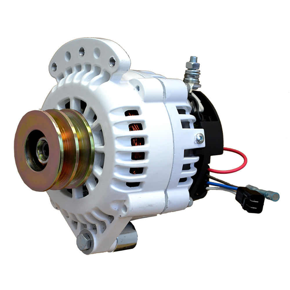 Balmar Alternator 100 AMP 12V 12 Single Foot Spindle Mount Dual Vee Pulley wIsolated Ground 621100DV Main image