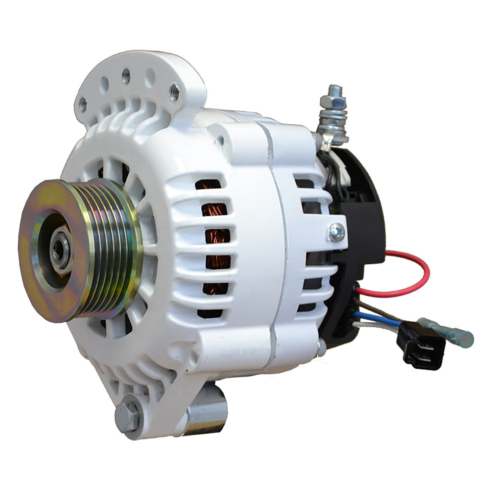 Balmar Alternator 100 AMP 12V 12 Single Foot Spindle Mount K6 Pulley wIsolated Ground 621100K6 Main image