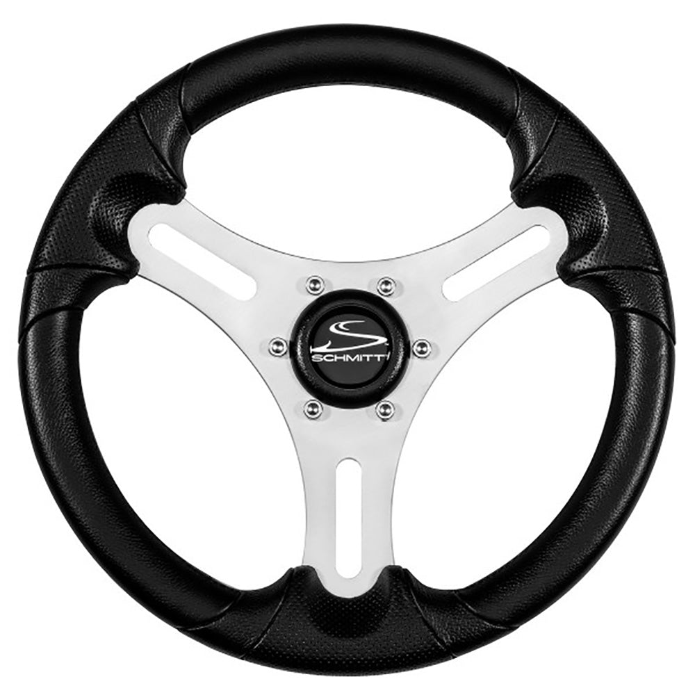 Schmitt Marine Torcello Lite 13 Wheel  Black Polyurethane Wheel wSilver Spokes  Black Cap 34 Tapered Shaft PU06310401R Main image