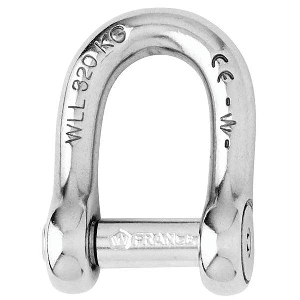 Wichard SelfLocking Allen Head Pin D Shackle  6mm Diameter  14 1303W