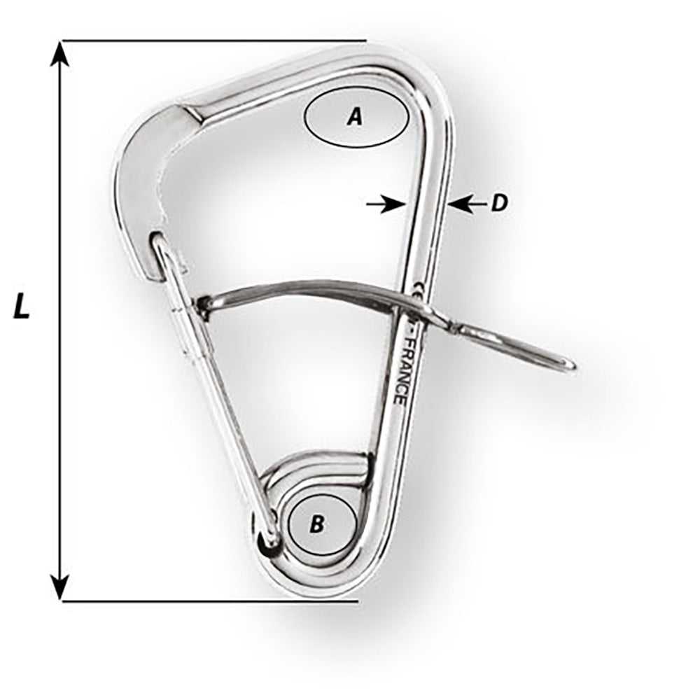Wichard Automatic Mooring Hook - 170mm Length - 6-11/16" [2329W] Secondary image