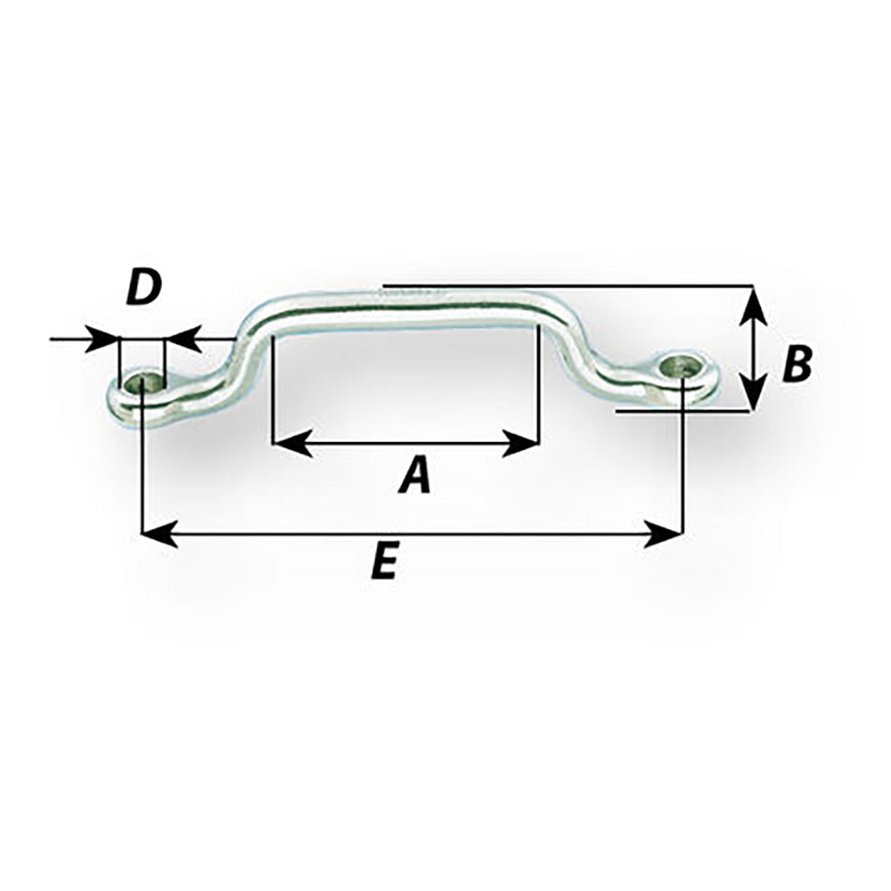 Wichard Webbing Eye strap - 5mm Diameter - 13/64" - 65mm Spacing - 2-9/16" [9212W] Secondary image
