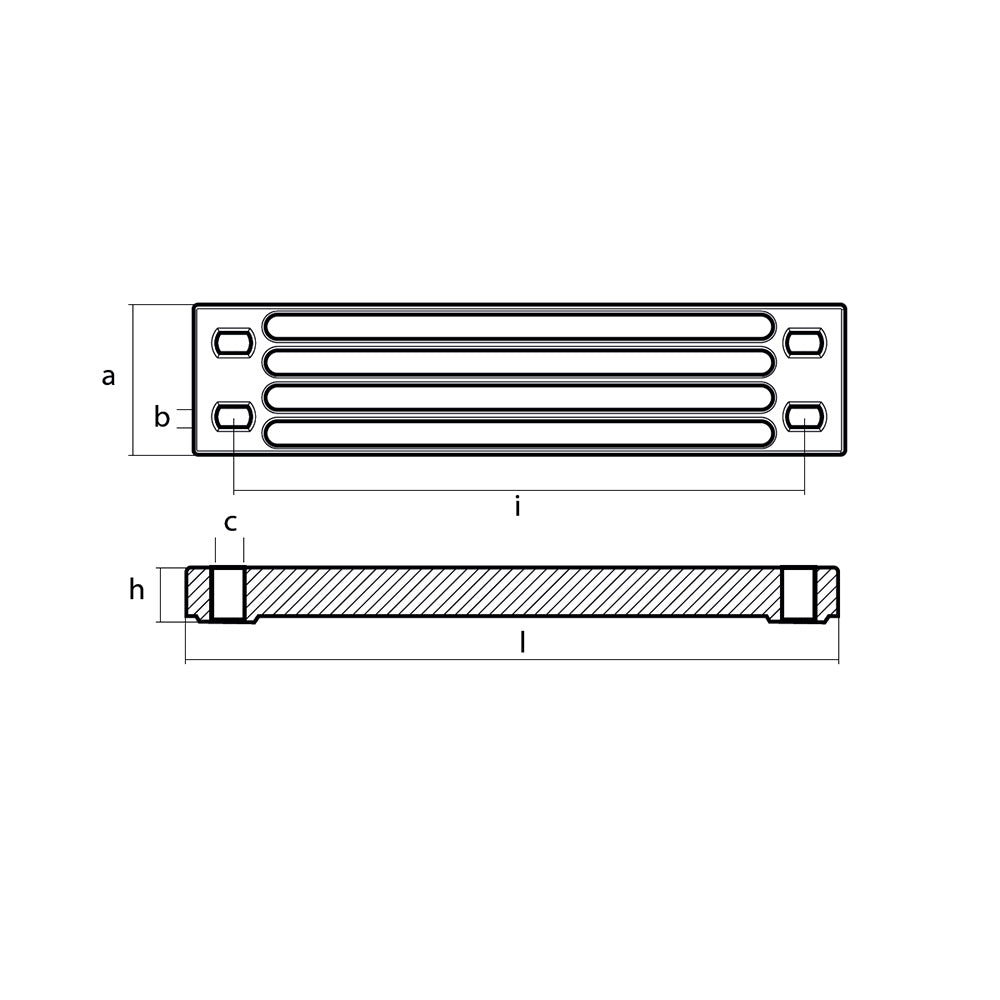 Tecnoseal Zinc Yamaha Bar Anode f/Engine Bracket [01112-1] Secondary image