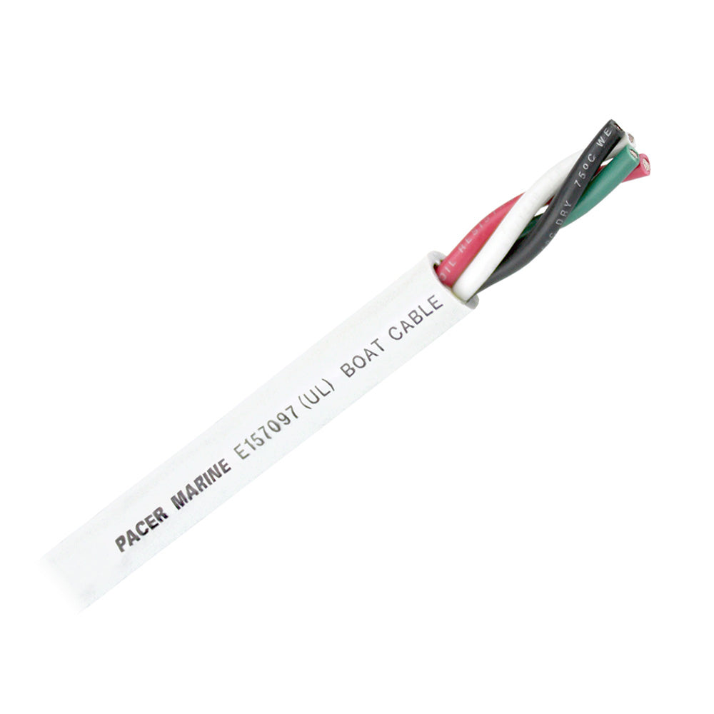 Pacer Round 4 Conductor Cable  100  164 AWG  Black Green Red  White WR164100 Main image