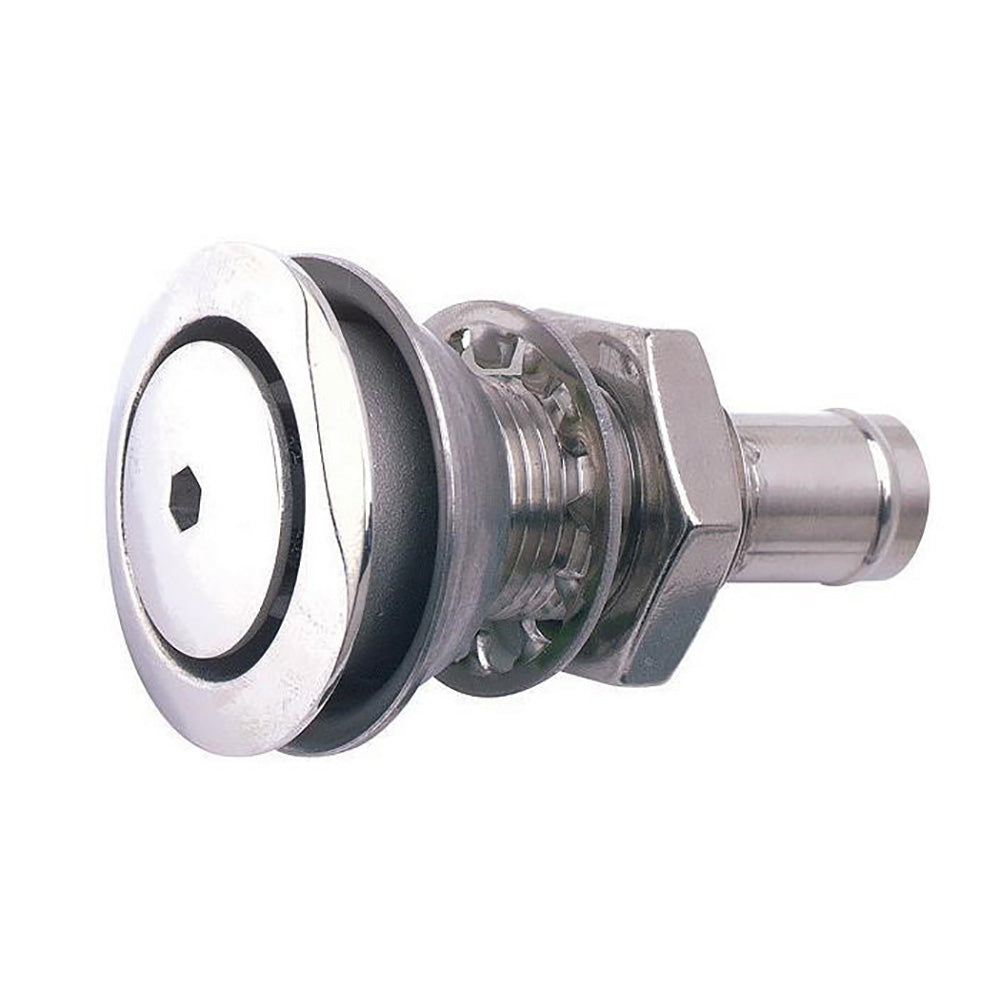 Attwood 316 Stainless Steel Alloy Flush Mount Fuel Vent  Straight Vent 660313 Main image