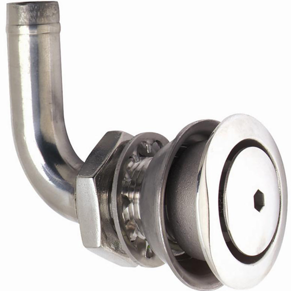 Attwood 316 Stainless Steel Alloy Flush Mount Fuel Vent  90 Vent 660323 Main image