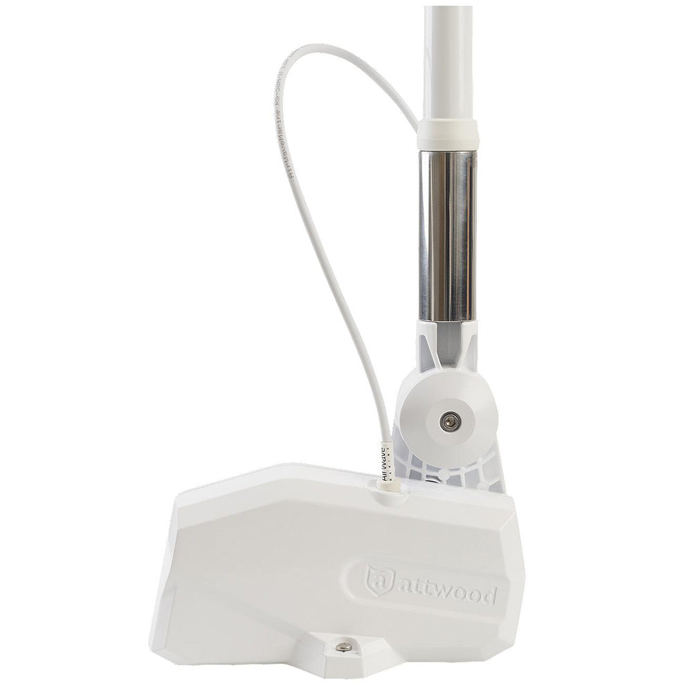 Attwood PowerBase Antenna  White Powered FoldDown Antenna Base 6100AT7 Main image