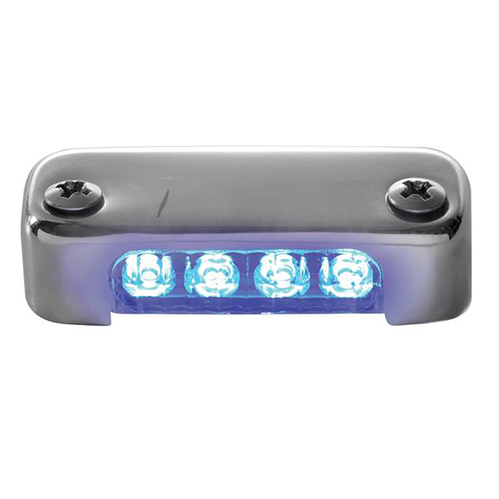 Attwood Blue LED Micro Light wStainless Steel Bezel  Vertical Mount 6350B7 Main image