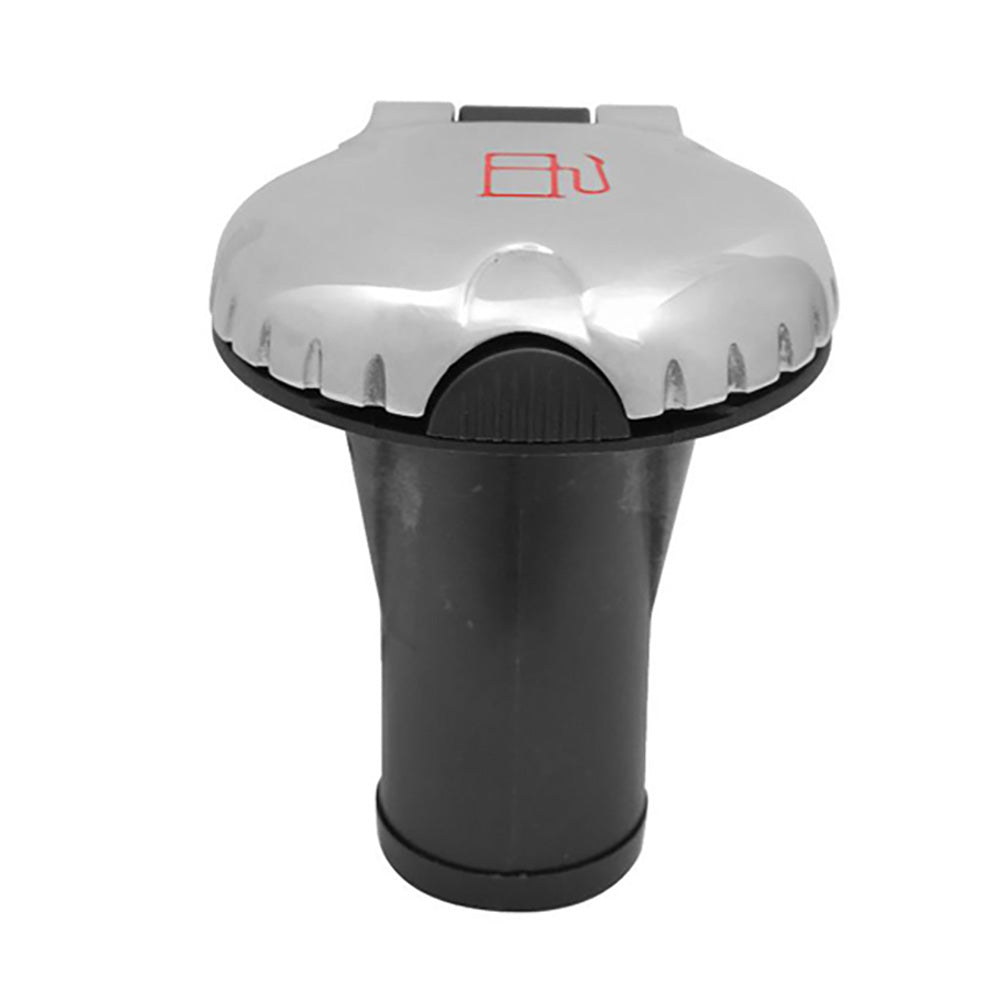 Attwood Deck Fill fCarbon Canister System  Straight Body  Scalloped Chrome Cap 99DFCCSZ1S Main image