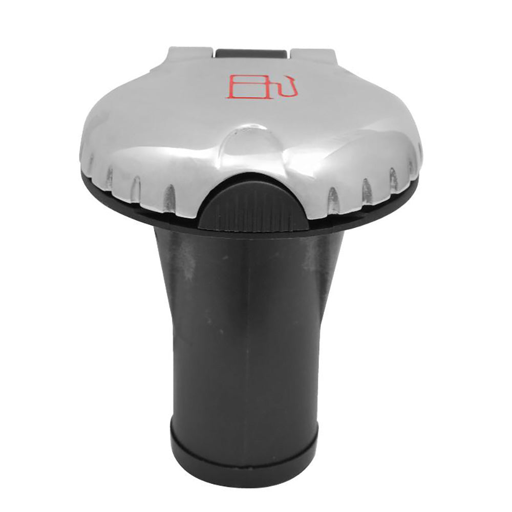 Attwood Deck Fill fCarbon Canister System  Straight Body  Scalloped Stainless Steel Cap 99DFCCSS1S Main image