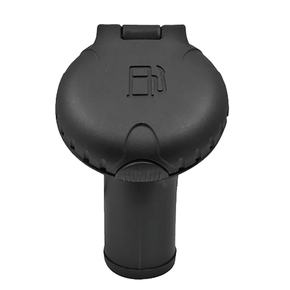 Attwood Deck Fill fCarbon Canister System  Angled Body  Scalloped Black Plastic Cap 99DFCCAB1S Main image