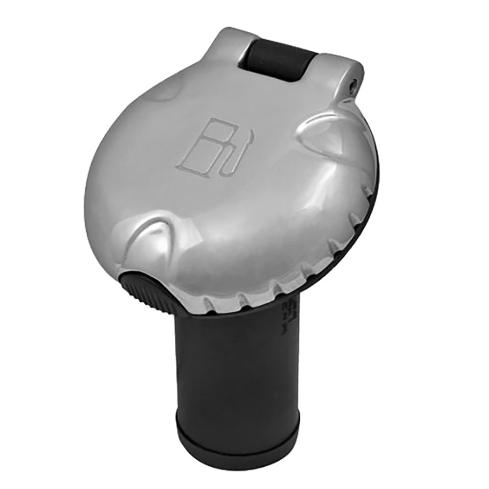 Attwood Deck Fill fCarbon Canister System  Angled Body  Scalloped Chrome Cap 99DFCCAZ1S Main image