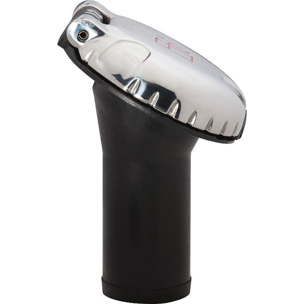 Attwood Deck Fill fCarbon Canister System  Angled Body  Scalloped Stainless Steel Cap 99DFCCAS1S Main image