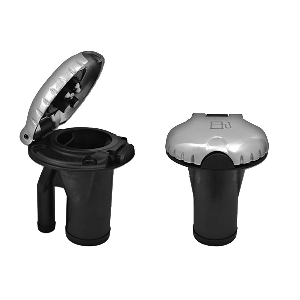 Attwood Deck Fill fPressure Relief Systems  Straight Body  Scalloped Stainless Steel Cap 99DFPVSS1S Main image