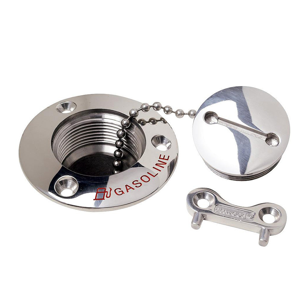 Attwood Gasoline Deck Fill  112 Stainless Steel Alloy 664065 Main image