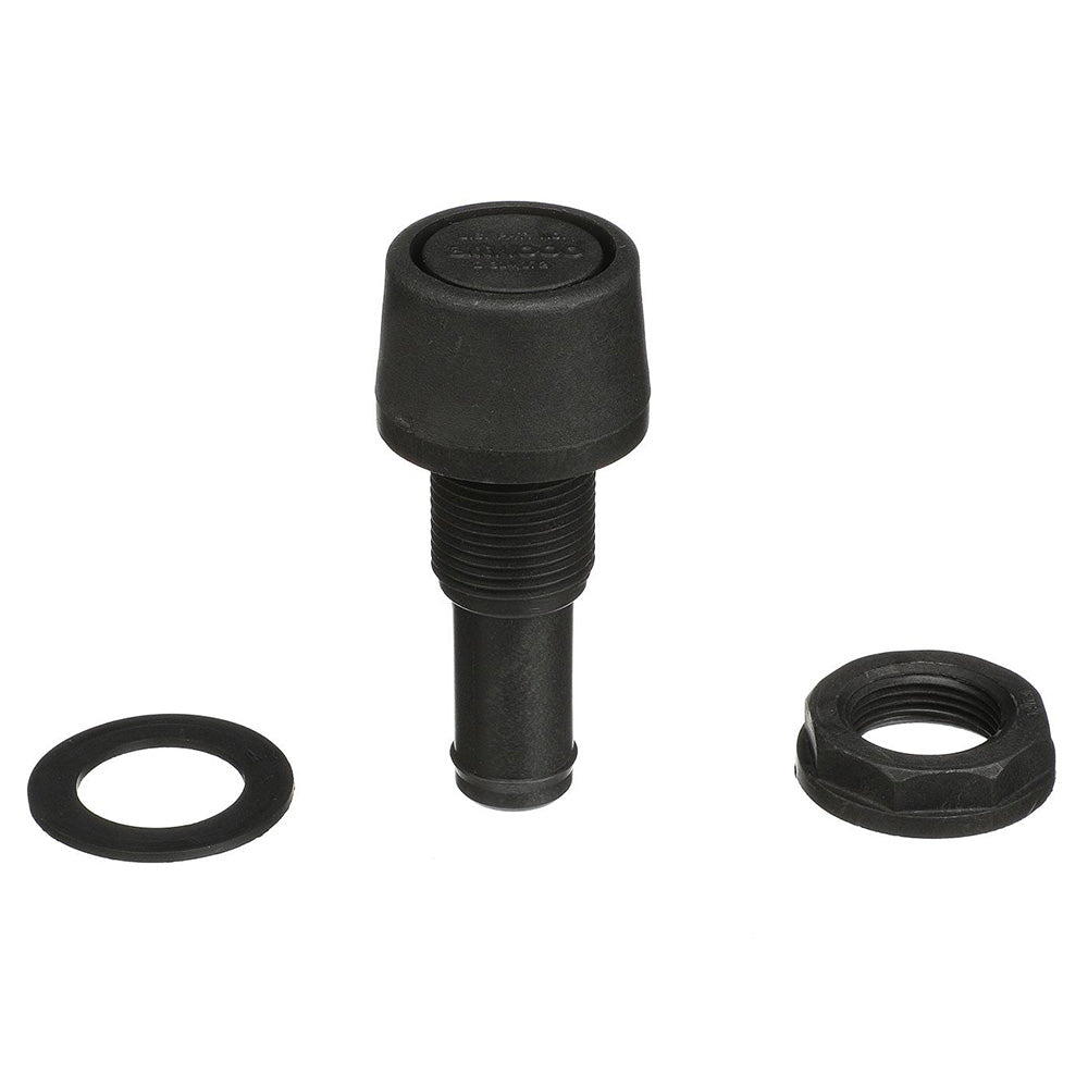 Attwood Straight Fuel Vent  Black Polypropylene 16073 Main image
