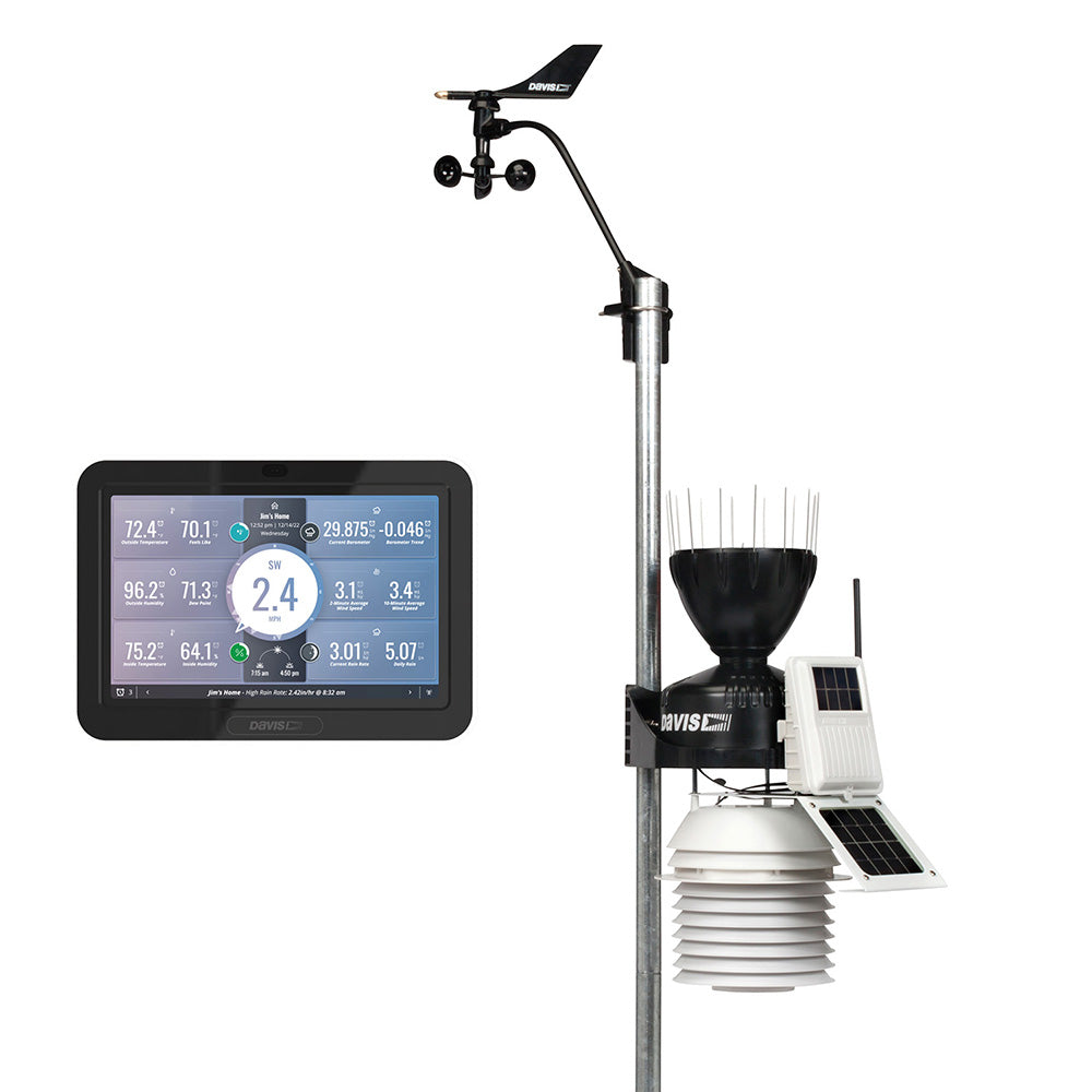 Davis Vantage Pro2 Wireless Weather Station wWeatherLink Console  24hr Fan Aspirated Radiation Shield 6253 Main image