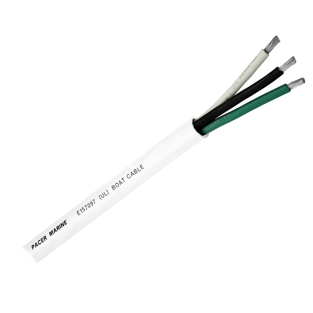 Pacer Round 3 Conductor Cable  100  163 AWG  Black Green  White  WR163100 Main image