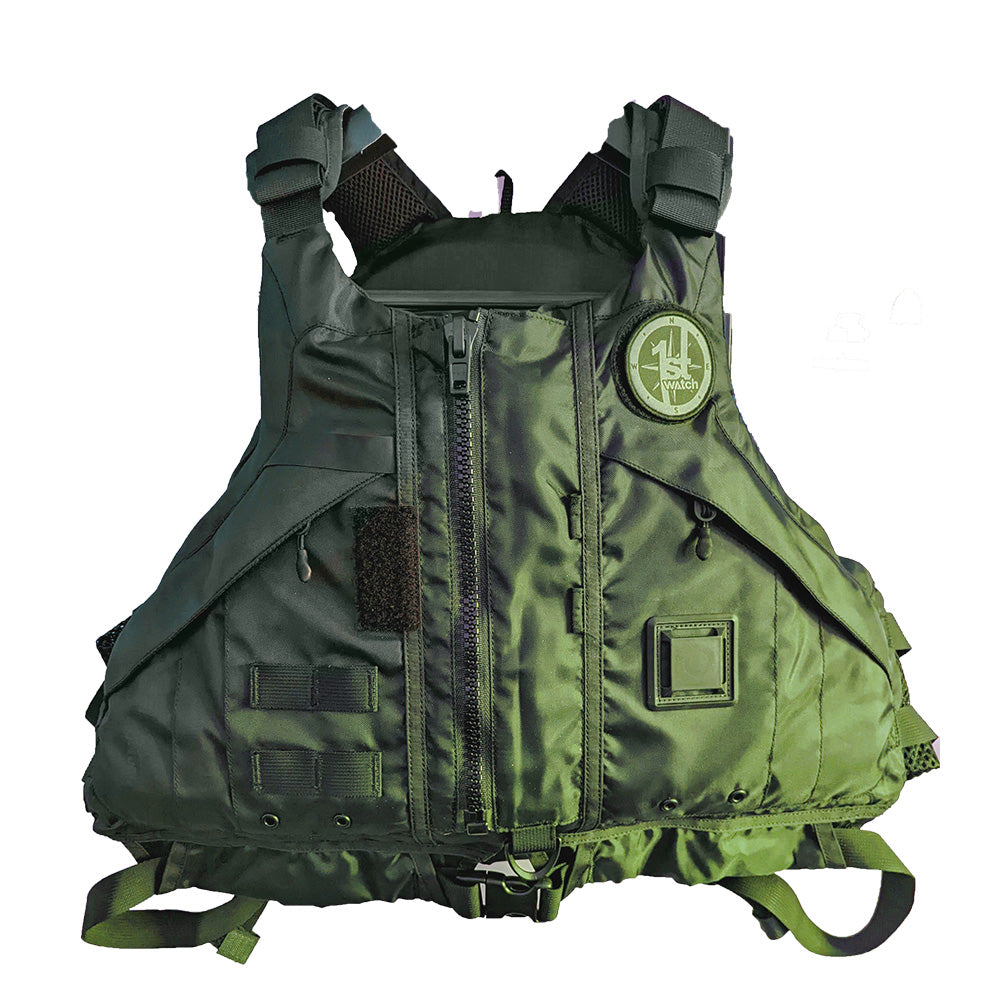 First Watch AV1000 Kayak Style Duty PFD  Green  ML AV1000GNML Main image