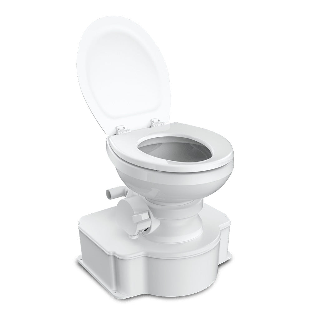Dometic White M65 Marine Gravity Toilet - Elongated Seat Size w/Foot Pedal [312500001] Secondary image