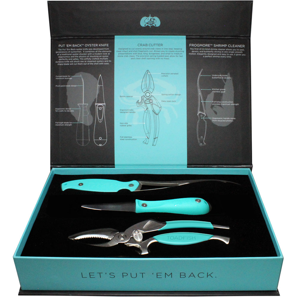 Toadfish Coastal Kitchen Collection  Oyster Knife Shrimp Cleaner  Crab Cutter 1011 Main image