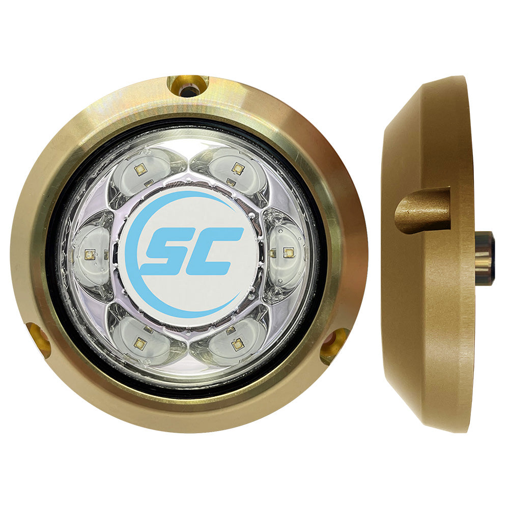 ShadowCaster SC3 Series Great White Bronze Surface Mount Underwater Light SC3GWBZSM Main image