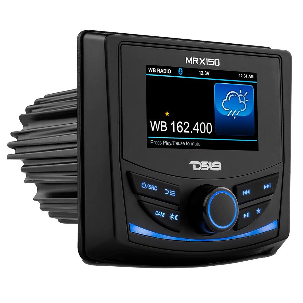 DS18 MRX150 2 Zone Marine  Powersports Head Unit w/3" Color TFT Display  Bluetooth - 4 x 40W [MRX150] Secondary image