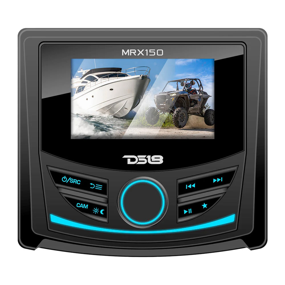 DS18 MRX150 2 Zone Marine  Powersports Head Unit w3 Color TFT Display  Bluetooth  4 x 40W MRX150 Main image
