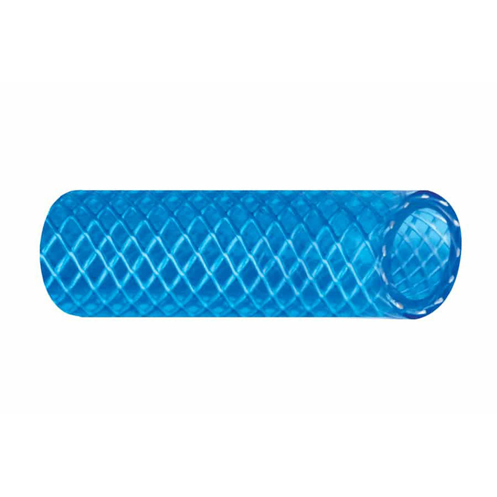Trident Marine 12 x 50 Boxed Reinforced PVC FDA Cold Water Feed Line Hose  Drinking Water Safe  Translucent Blue 1650126 Main image