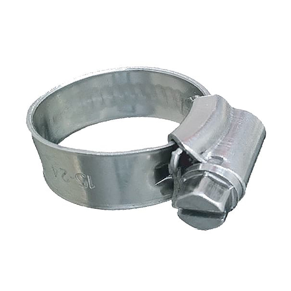 Trident Marine 316 SS NonPerforated Worm Gear Hose Clamp  38 Band  516  916 Clamping Range  10Pack  SAE Size 3 7050141 Main image