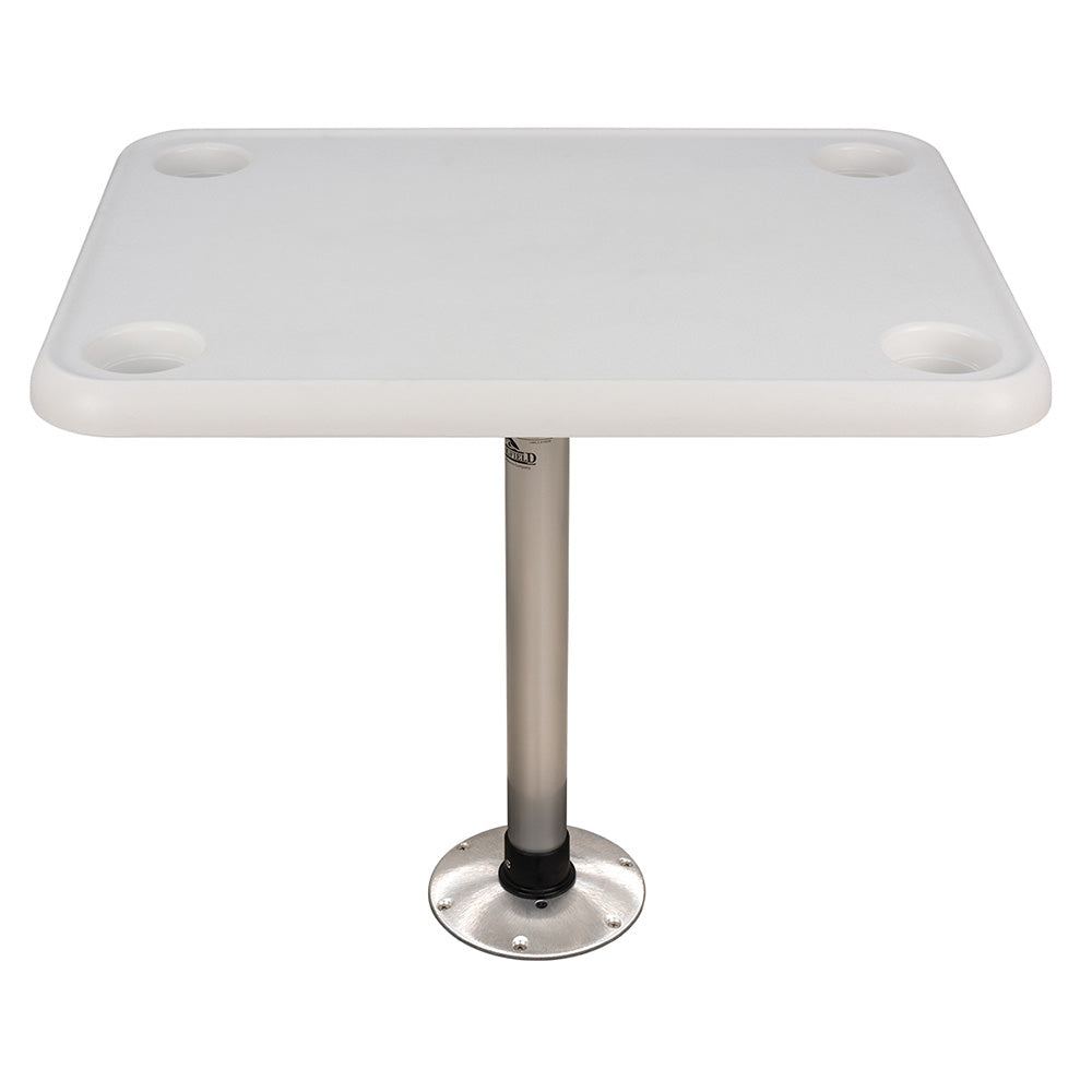 Springfield 16 x 28 Rectangle Table Package  White ThreadLock 1690107 Main image