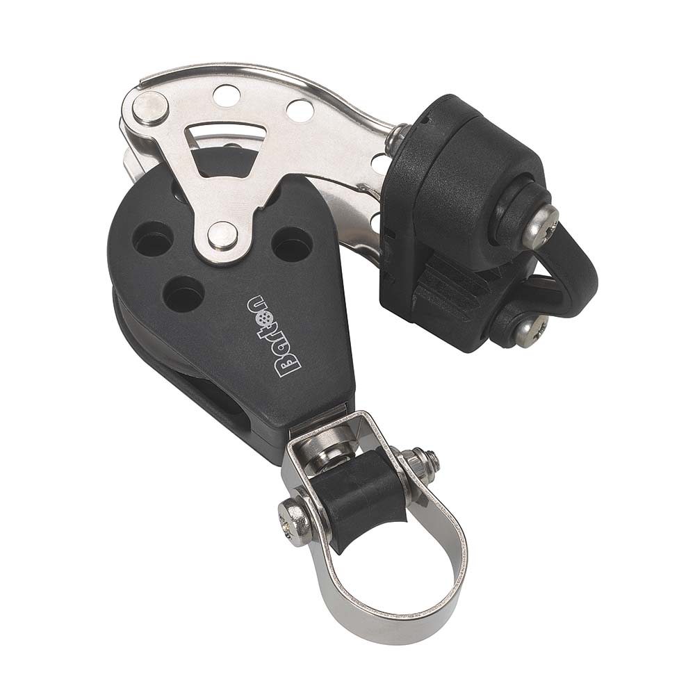 Barton Marine Size 3 Stanchion Lead Block  Single wBecket  Cam Cleat N03591 Main image