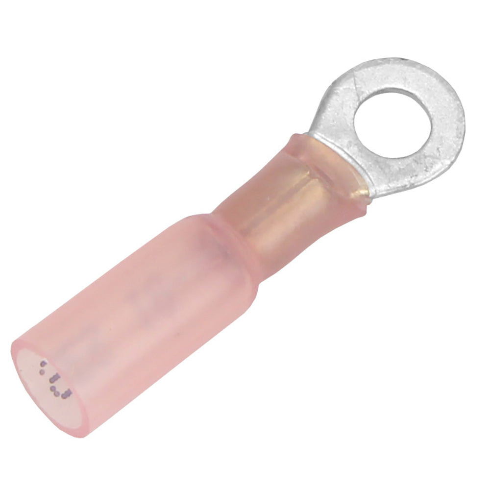 Pacer 2218 AWG Heat Shrink Ring Terminal  8 Stud Size  100 Pack TE188R100 Main image