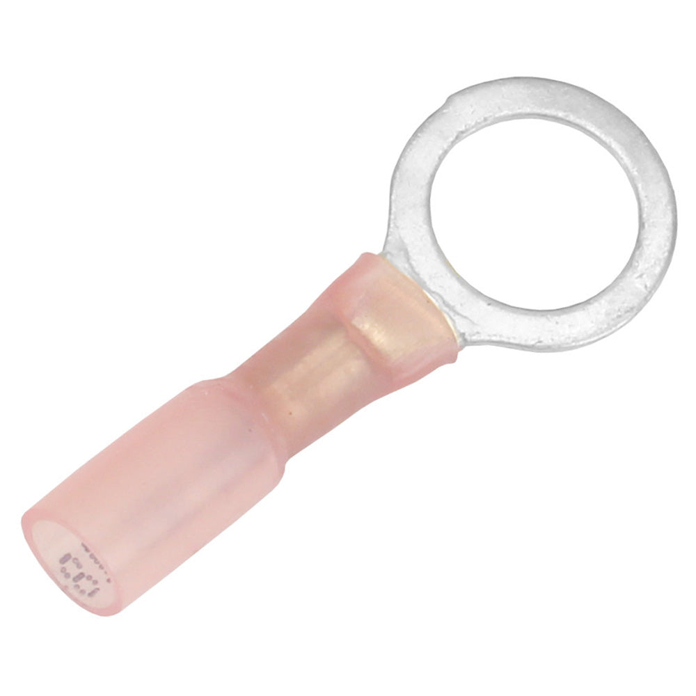 Pacer 2218 AWG Heat Shrink Ring Terminal  38 Stud Size  25 Pack TE1838R25 Main image