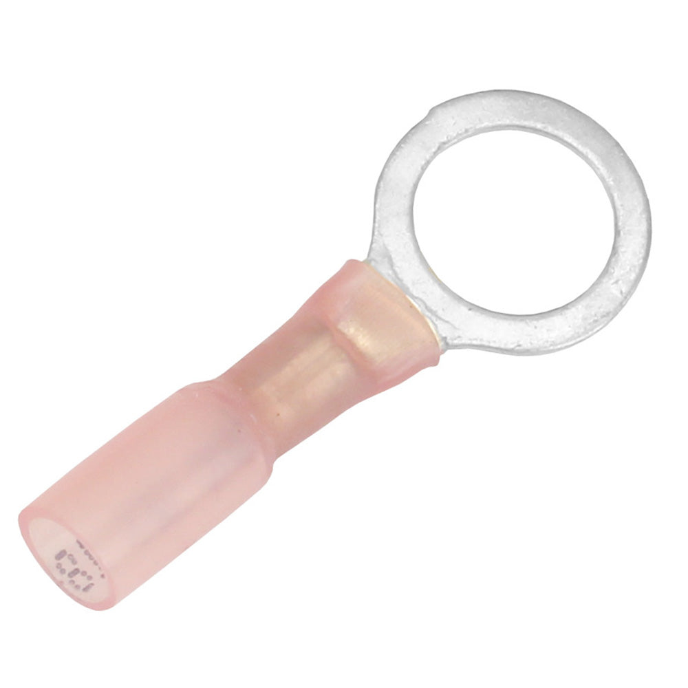 Pacer 2218 AWG Heat Shrink Ring Terminal  38 Stud Size  100 Pack TE1838R100 Main image