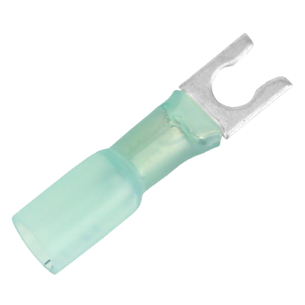 Pacer 1614 AWG Heat Shrink Spade Terminal  10 Stud Size  100 Pack TE1410SLF100 Main image