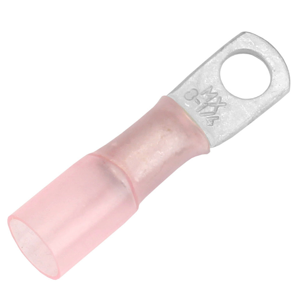Pacer 8 AWG Heat Shrink Ring Terminal  14 Stud Size  25 Pack TE814R25 Main image
