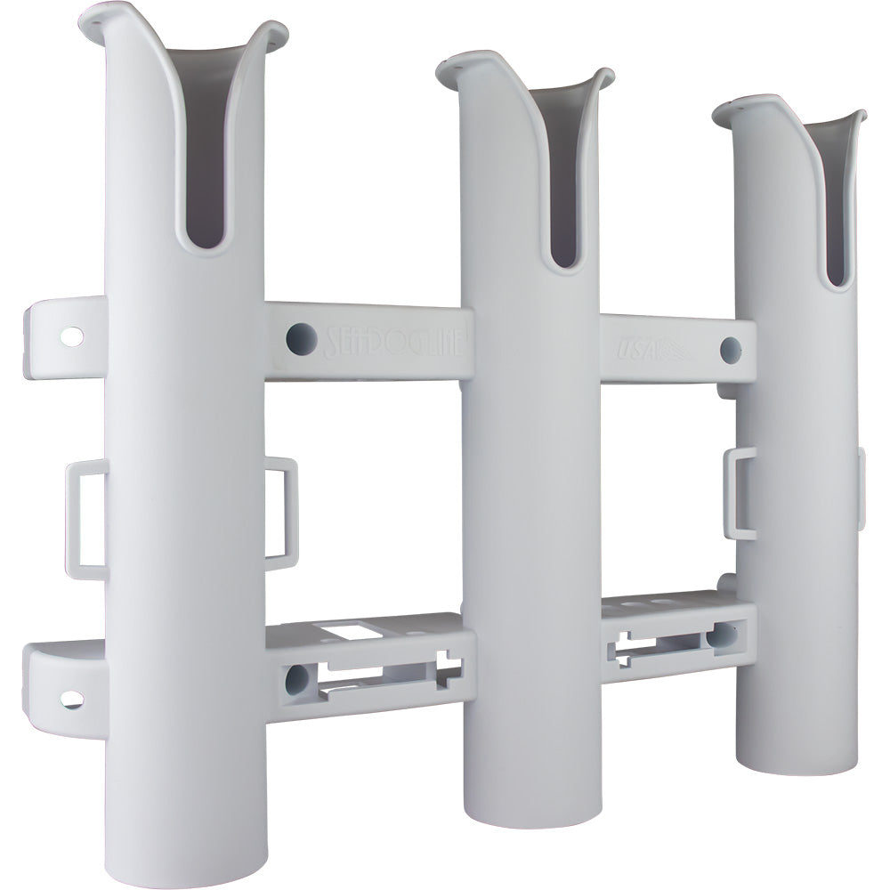 SeaDog Triple Threat Three Pole Rod Holder  White 3250321