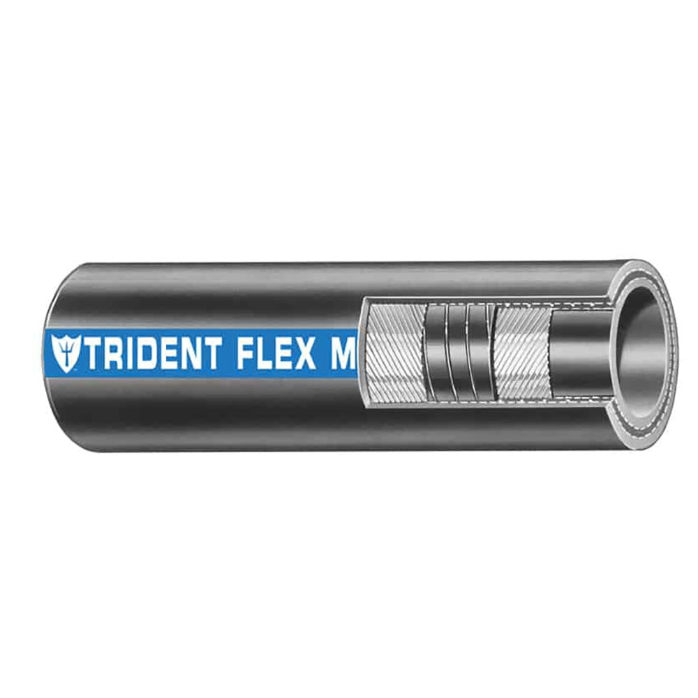 Trident Marine 1 Flex Marine Wet Exhaust  Water Hose  Black  Sold by the Foot 1001006FT Main image
