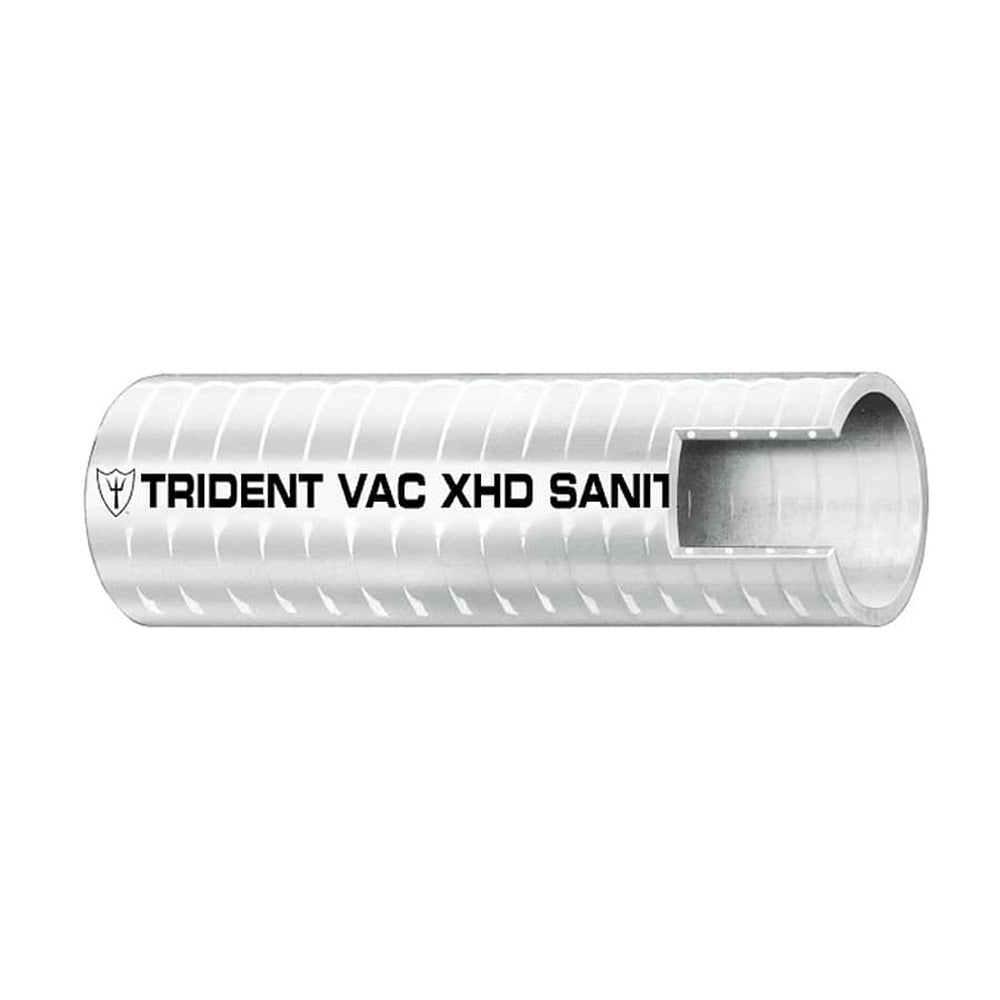 Trident Marine 112 VAC XHD Sanitation Hose  Hard PVC Helix  White  Sold by the Foot 1481126FT Main image