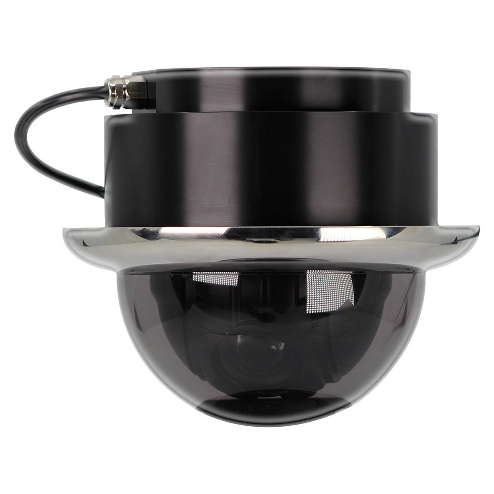 Iris Miniature Marine PTZ Dome Camera  Stainless Bezel  HiDef Ethernet IP  10x Digital Zoom  4 in 1 Video Format Main image