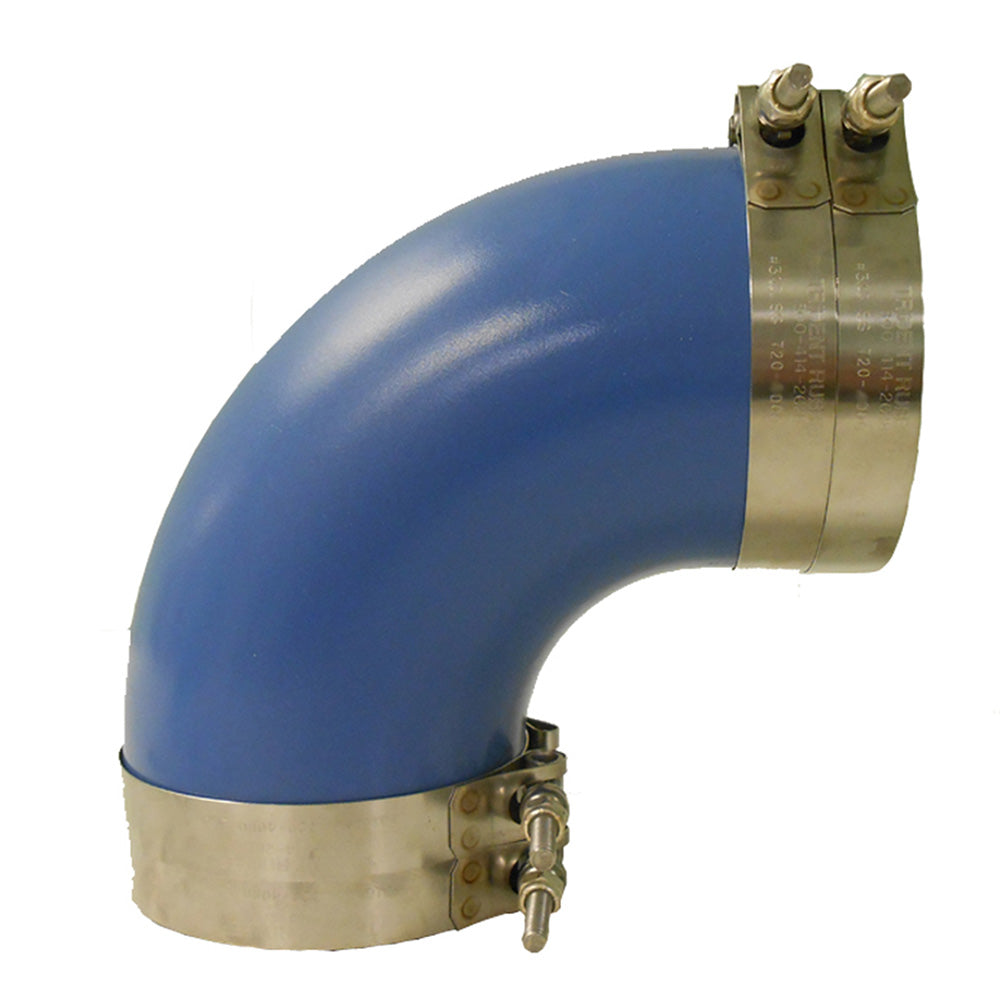 Trident Marine 3 ID 90Degree Blue Silicone Molded Wet Exhaust Elbow w4 TBolt Clamps 290V3000SS Main image