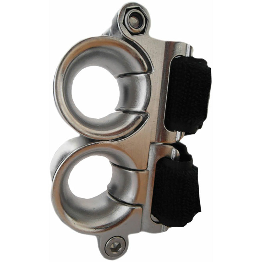 Wichard Double Fairlead  25mm Diameter Stanchion wWebbing  Velcro Stipe 20220W Main image